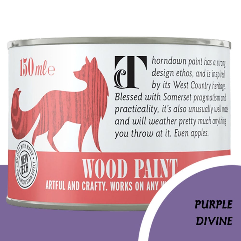 Thorndown Purple Divine Satin Wood Paint 150ml Image 4
