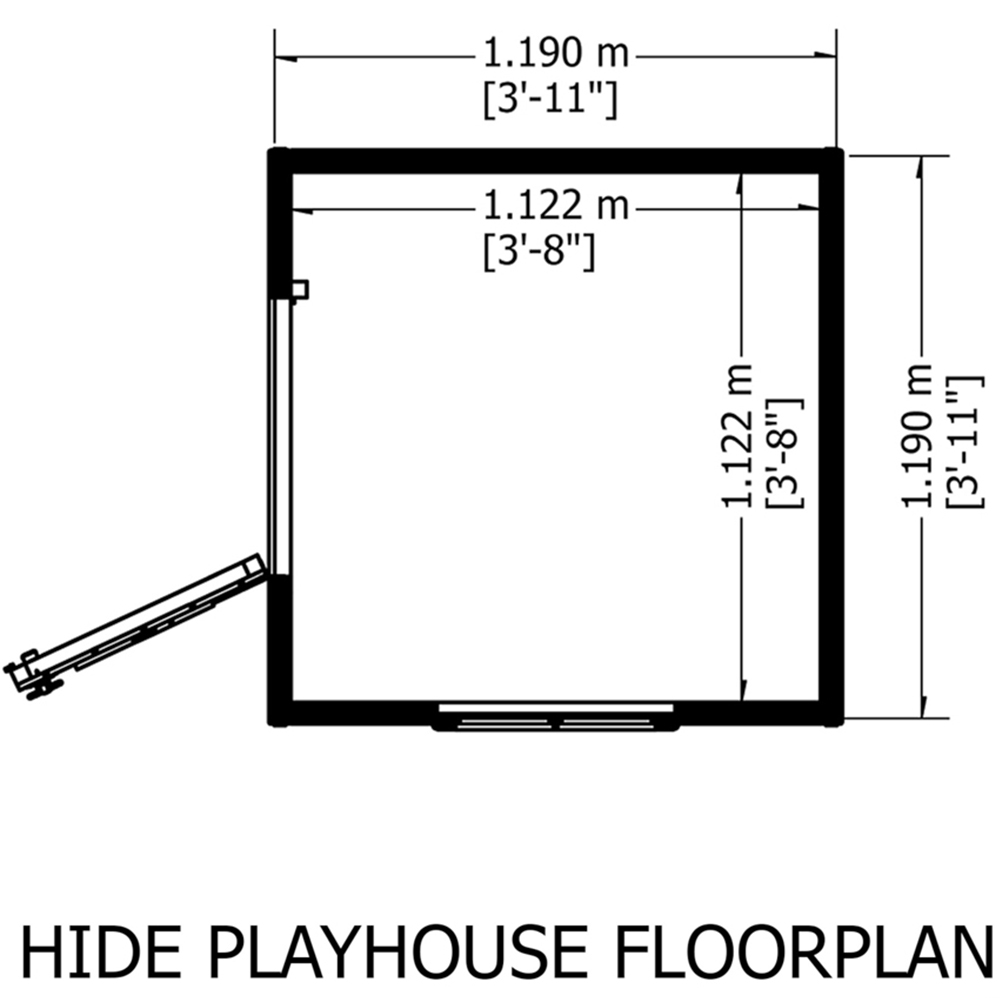 Shire Hide 4 x 4ft Shiplap Tongue and Groove Apex Shed Image 7