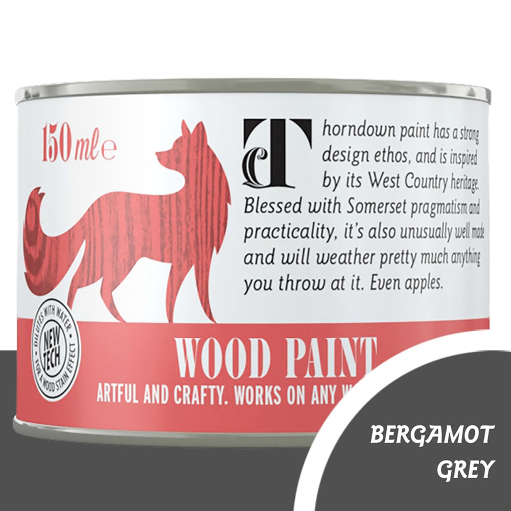 Thorndown Bergamot Grey Satin Wood Paint 150ml Image 4