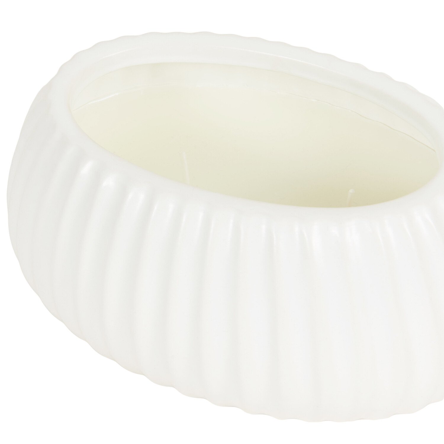 Oval Ribbed Citronella Candle - Black or White Image 8