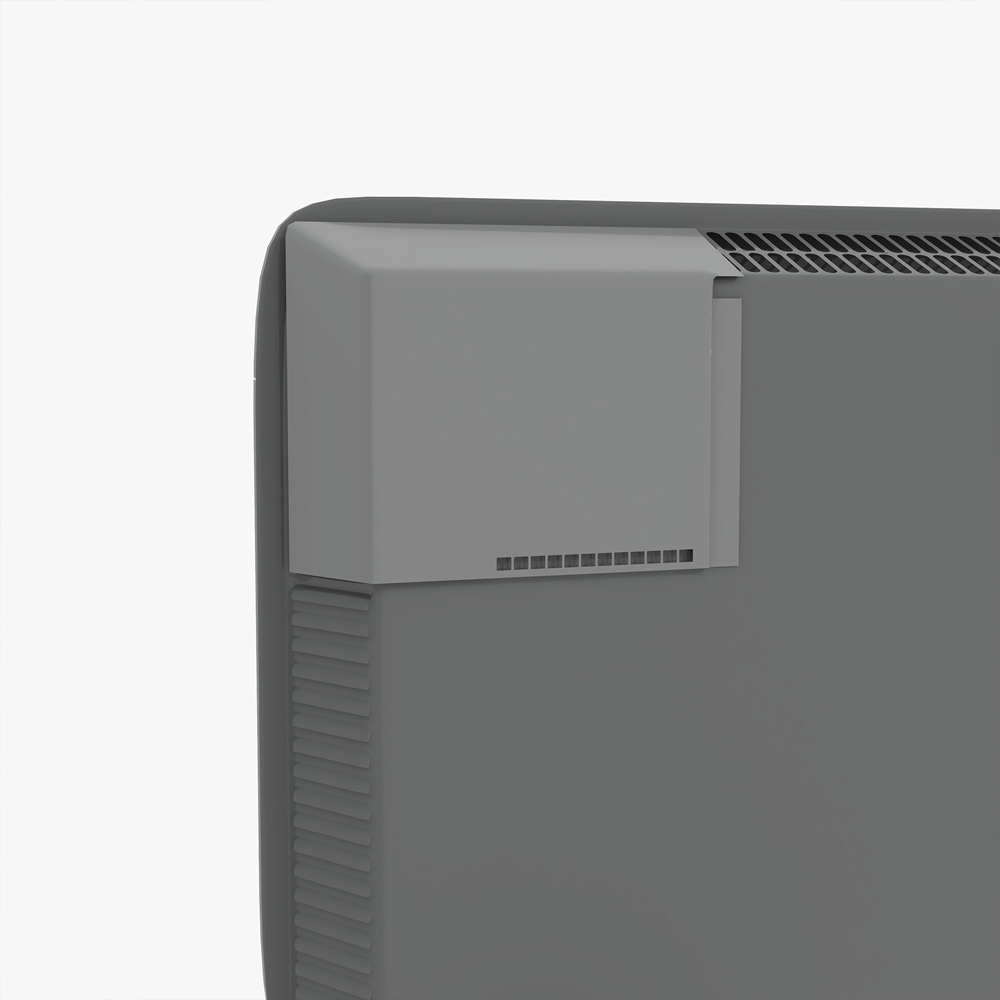 HOMCOM Grey Electric Convector Heater with LED Display and Remote Image 3
