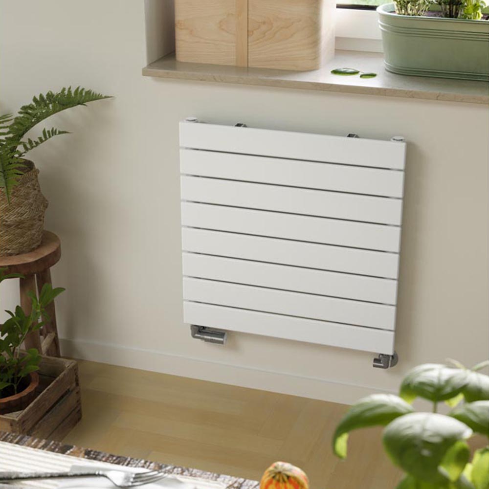 Terma Forte 1384 BTU White Single Panel Radiator 600 x 588mm Image 2