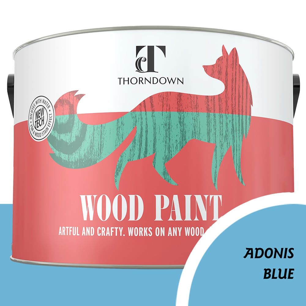 Thorndown Adonis Blue Satin Wood Paint 2.5L Image 4