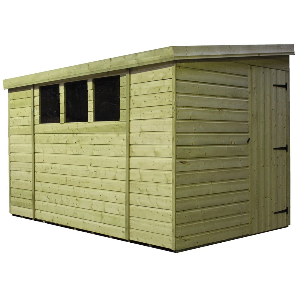 Empire Sheds 3000 9 x 6ft Tongue and Groove Wooden Pent Garden Shed Image 1