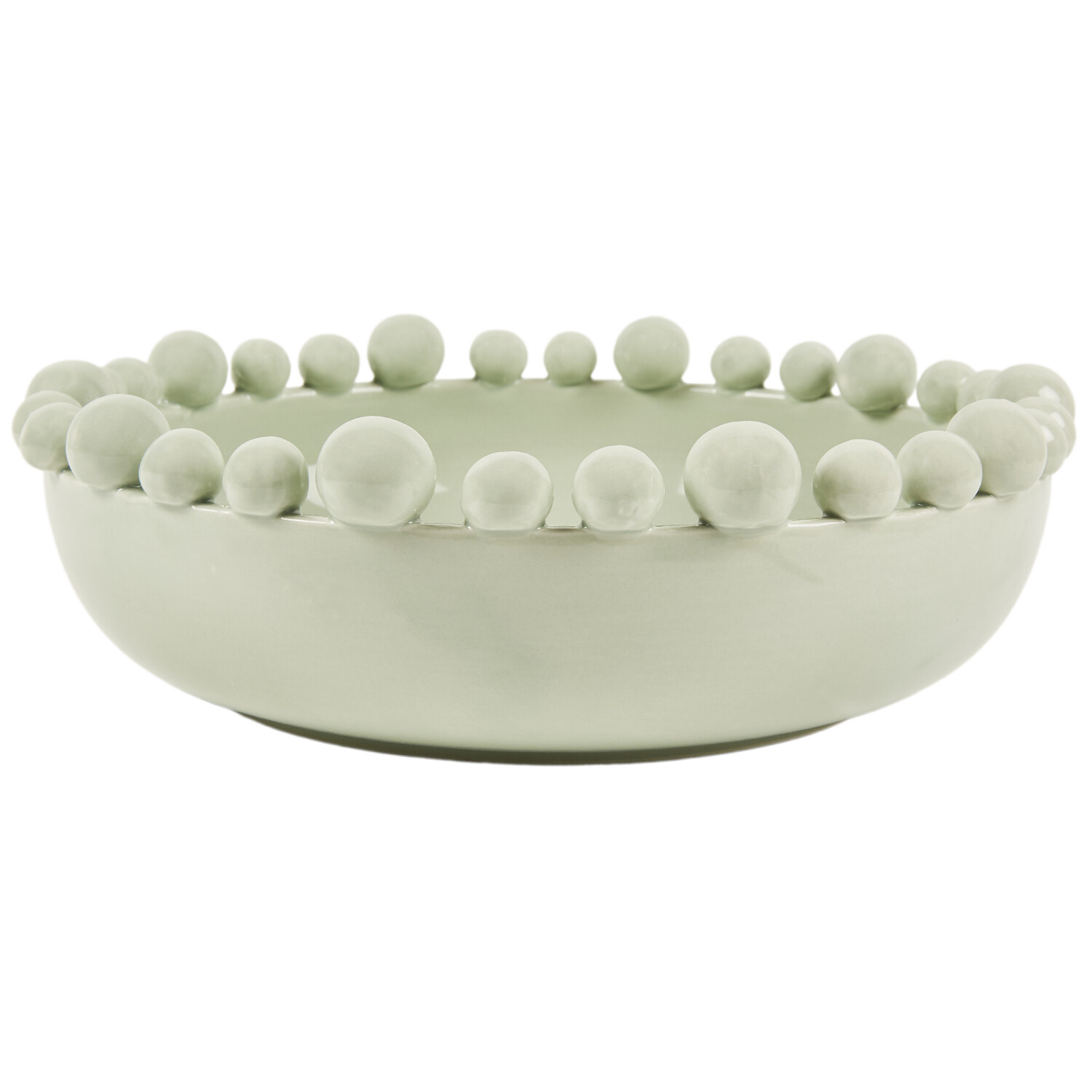 Modern Ball Edged Bowl - Sage Green Image 4