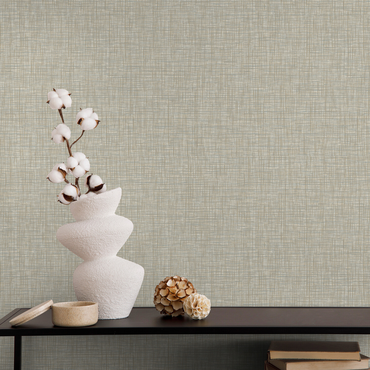 Grasscloth Wallpaper - Neutral Image 2