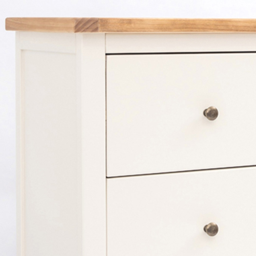 Cabinet Bits Castelli 6 Drawer White Brass Knob Chest of Drawers Image 5