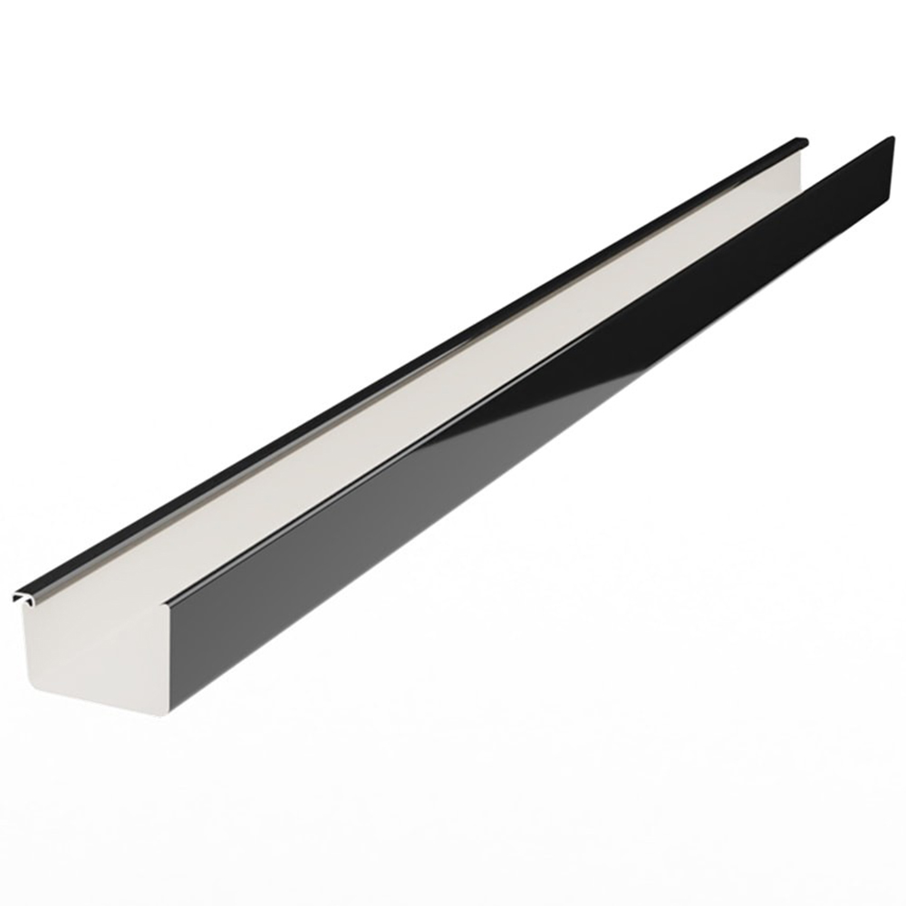Galeco Square Industrial PVC Gutter Kit Black 135mm Image 2