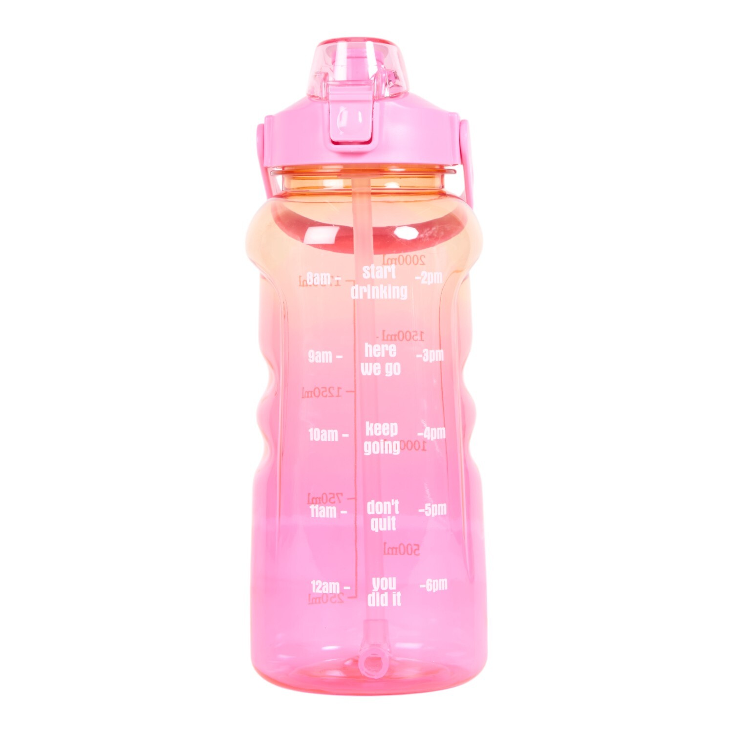 Ombre Sports Bottle with Handle 2L Pink Image 1
