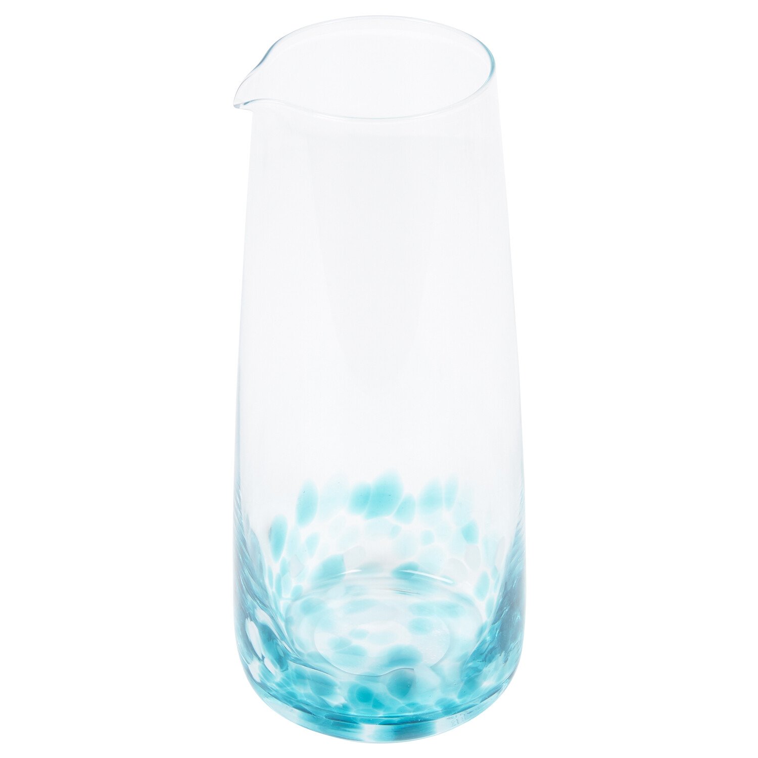 Blue Confetti Carafe - Blue and Clear Image 3