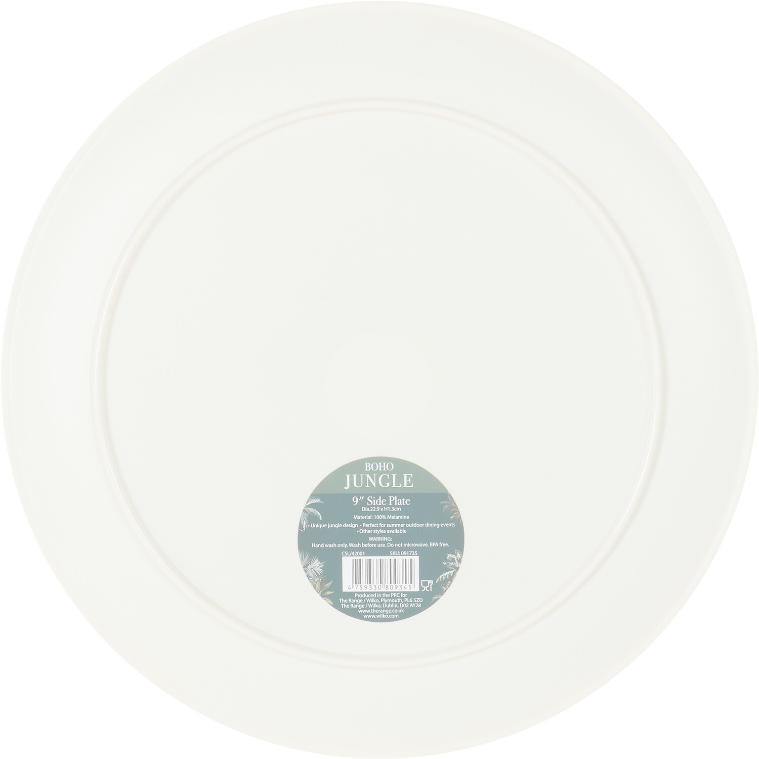 Boho Jungle Plate - Dark Green / Side Plate Image 2