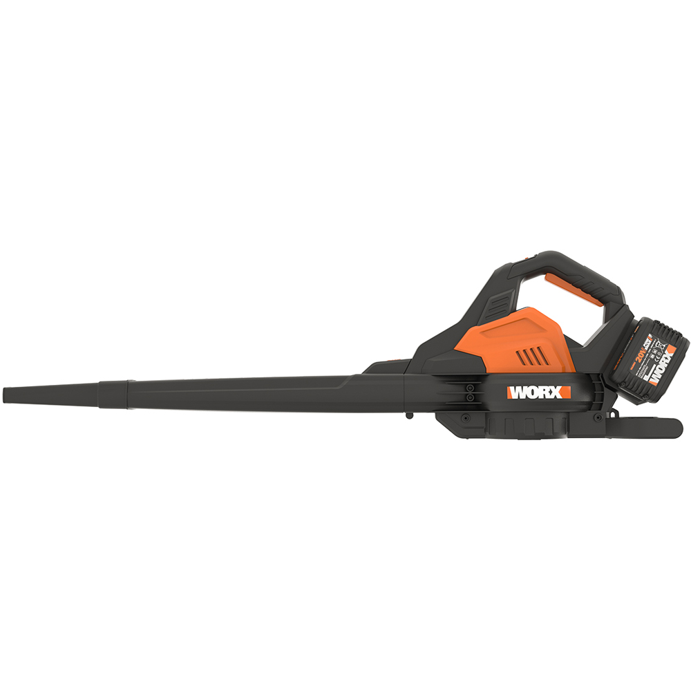 Worx WG583E 40V Cordless Brushless Leaf Blower and Vacuum with Batteries and Charger Image 4