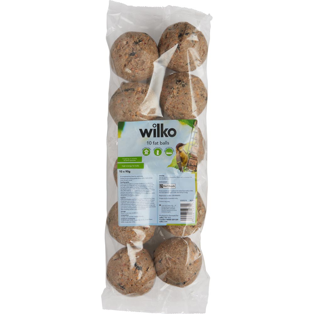 Wilko Wild Bird Fat Balls 10 x 90g Image