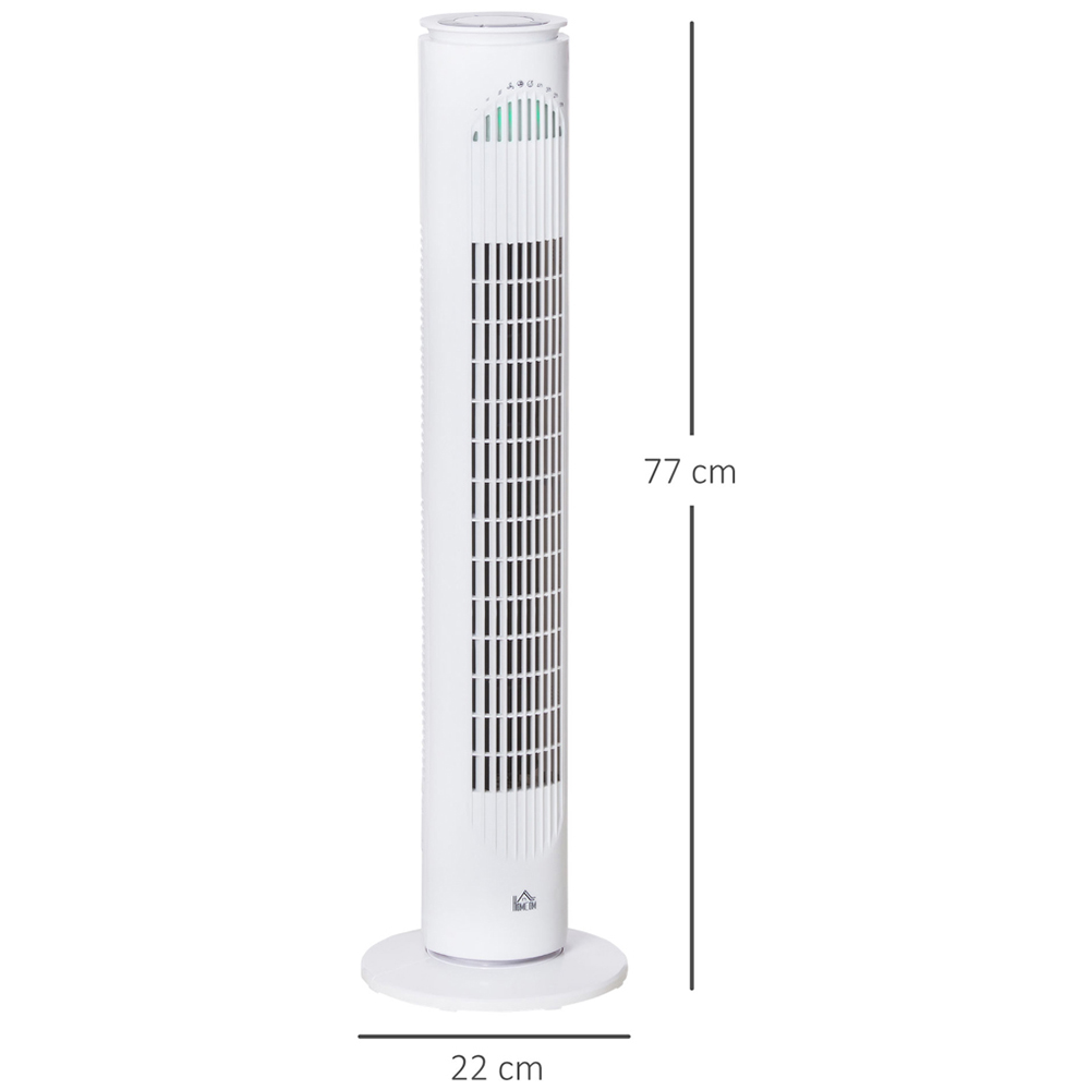 HOMCOM White Tower Fan 30 inch Image 6