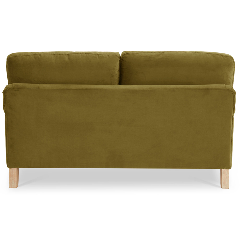 Home Detail Oxford 2 Seater Olive Green Velvet Sofa Image 5