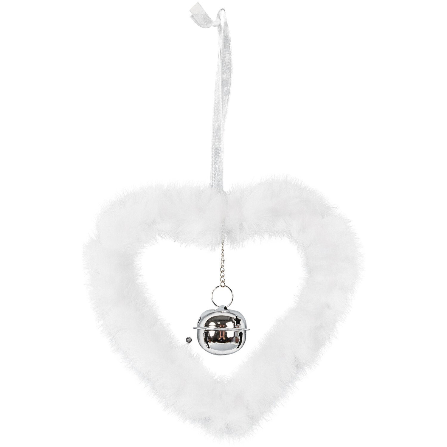 Set of 2 Hanging Fluffy Decorations Image 2