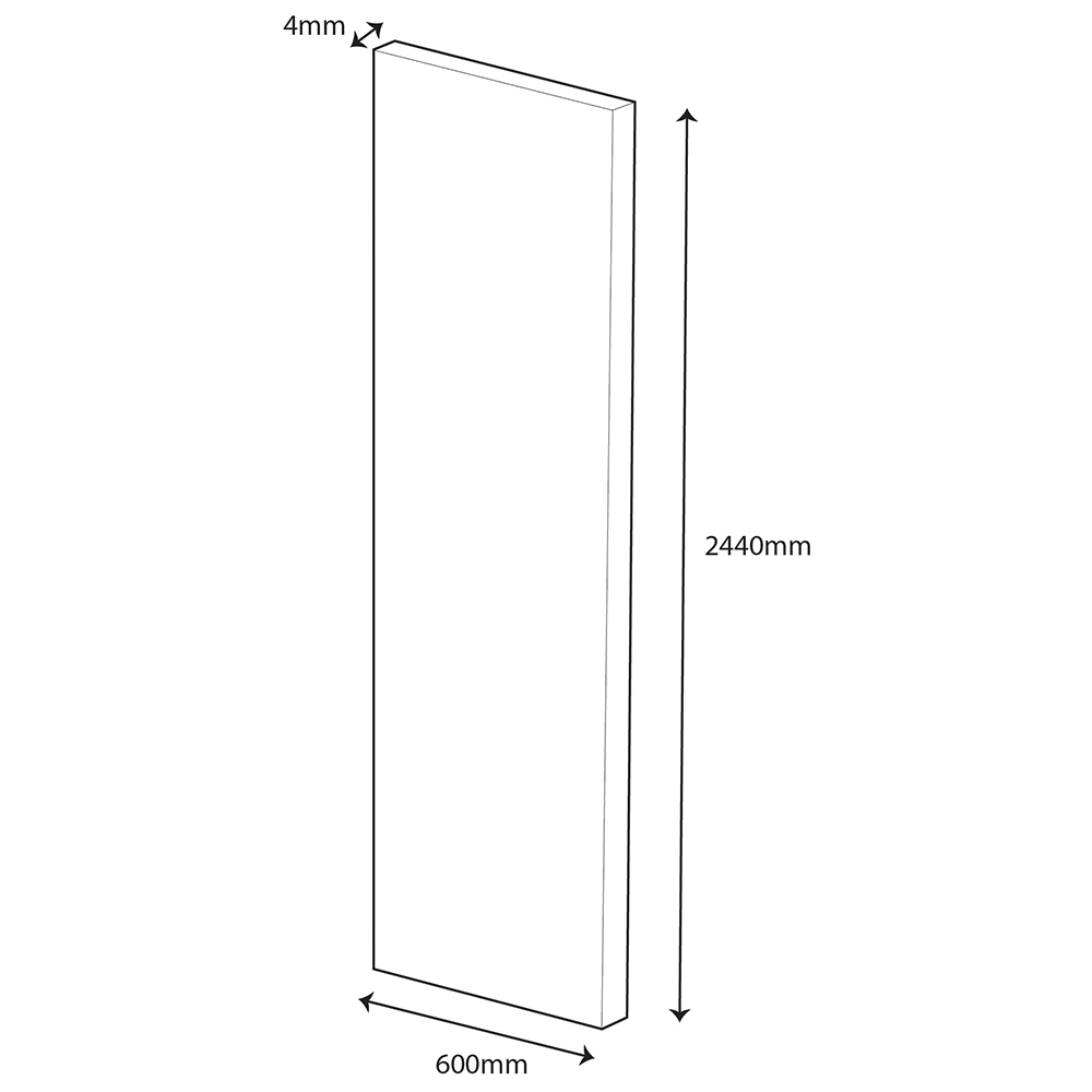 Wetwall Alloy Atlantic and Urban Grey Double Sided Shower Wall Panel 600mm Image 6