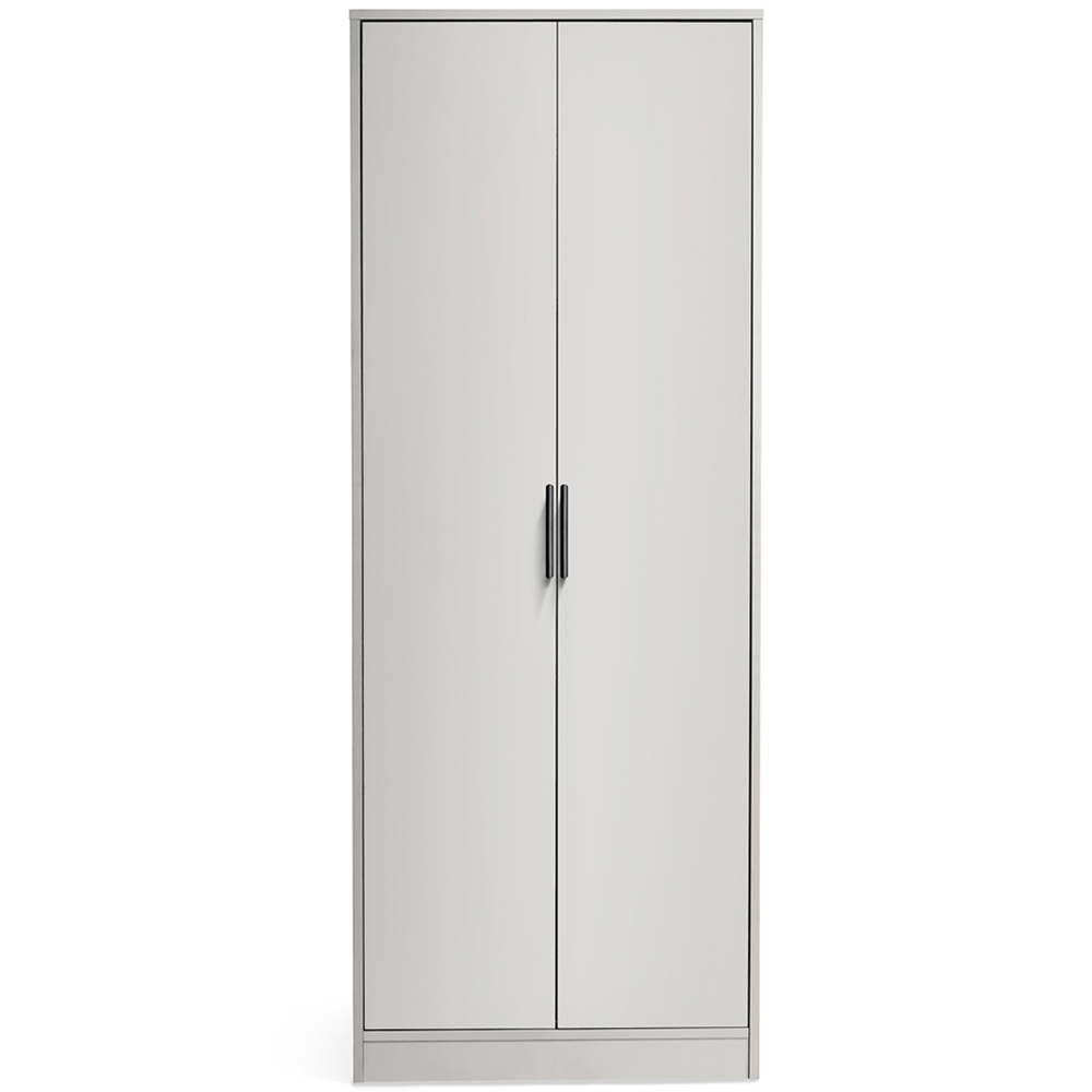 Julian Bowen Alba 2 Door Silk Grey Wardrobe Image 3