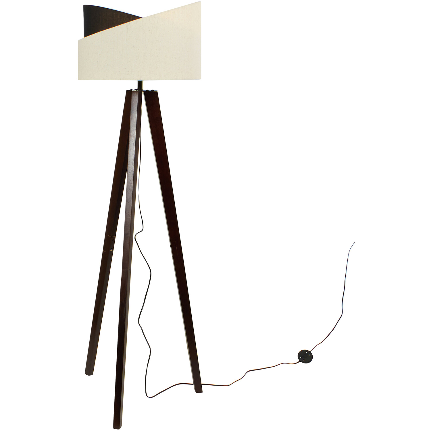 Avery Floor Lamp - White and Black Image 2