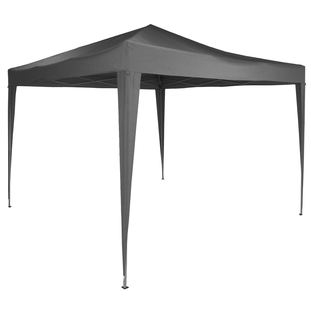 Charles Bentley 3 x 3m Grey Pop Up Gazebo Image 2