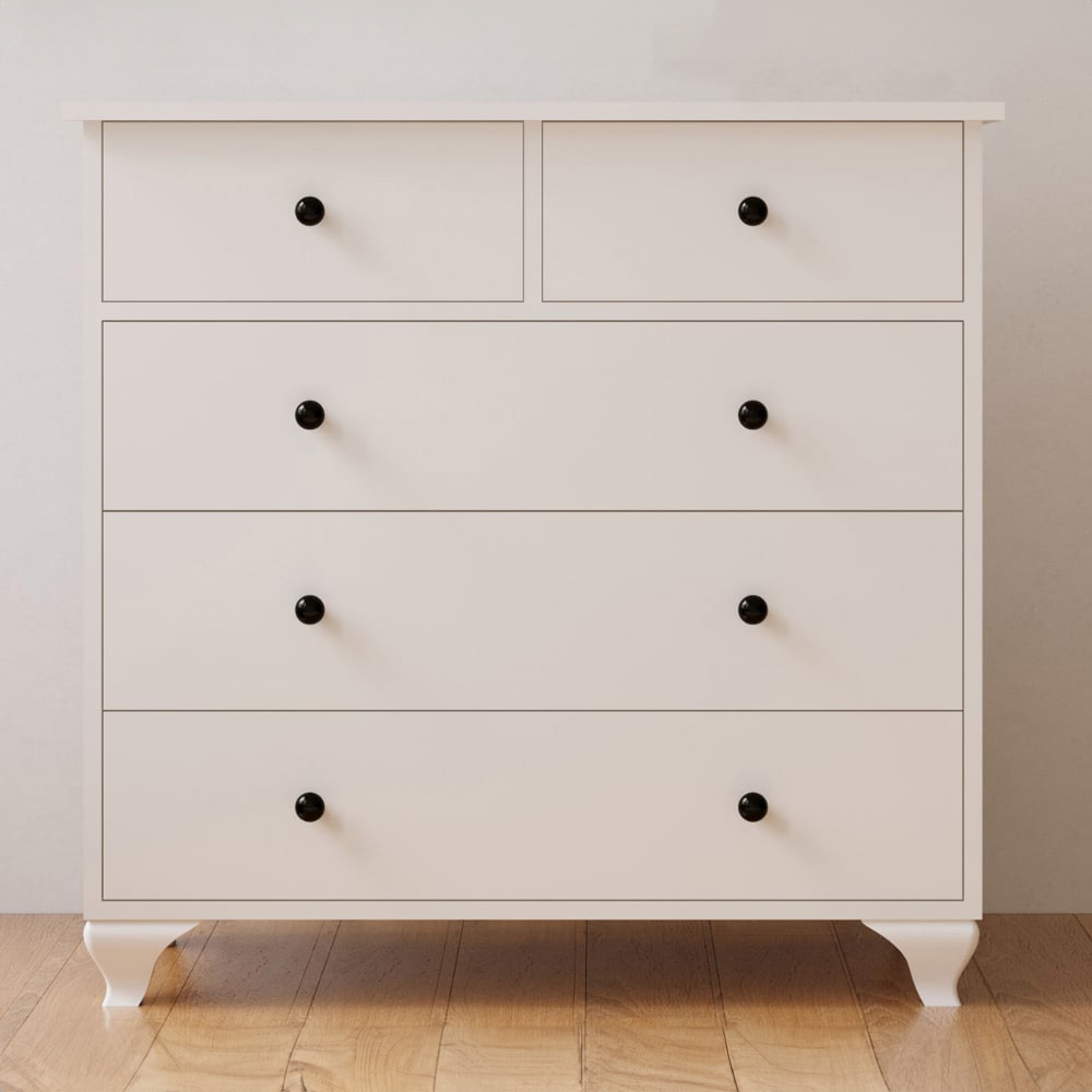 Evu ECU White 3 Piece Bedroom Furniture Set Image 4