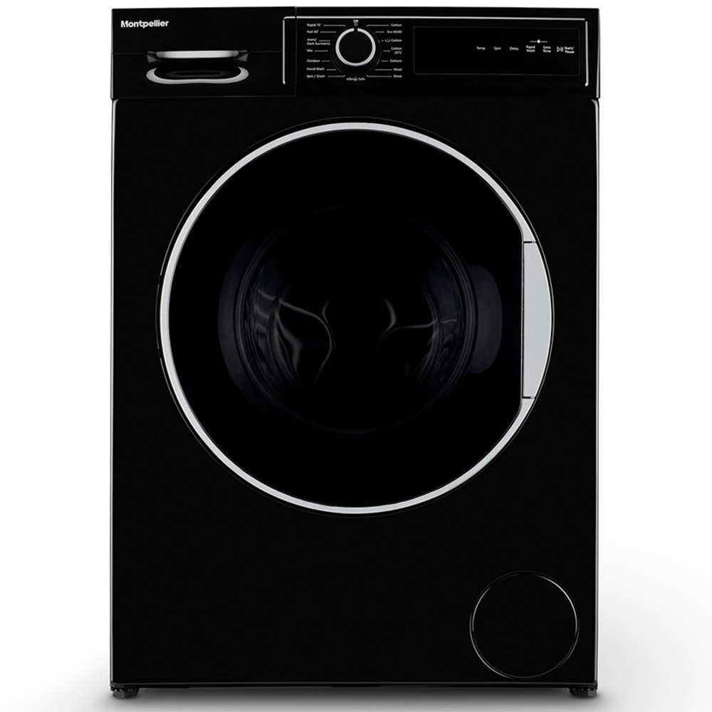 Montpellier MWM814BLK 8kg Black Wide Washing Machine Image 3