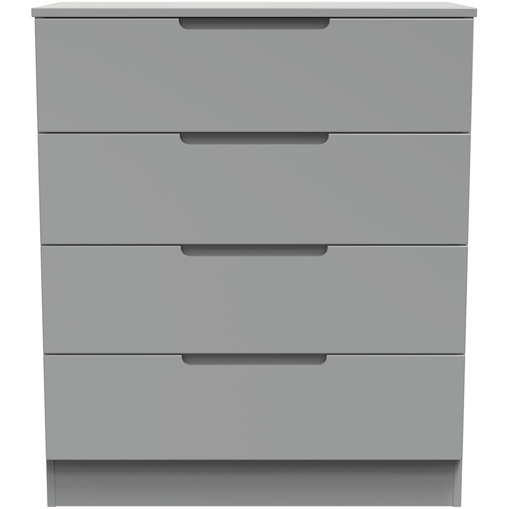 Crowndale Milan 4 Drawer Dusk Grey Chest of Drawers Ready Assembled Image 2