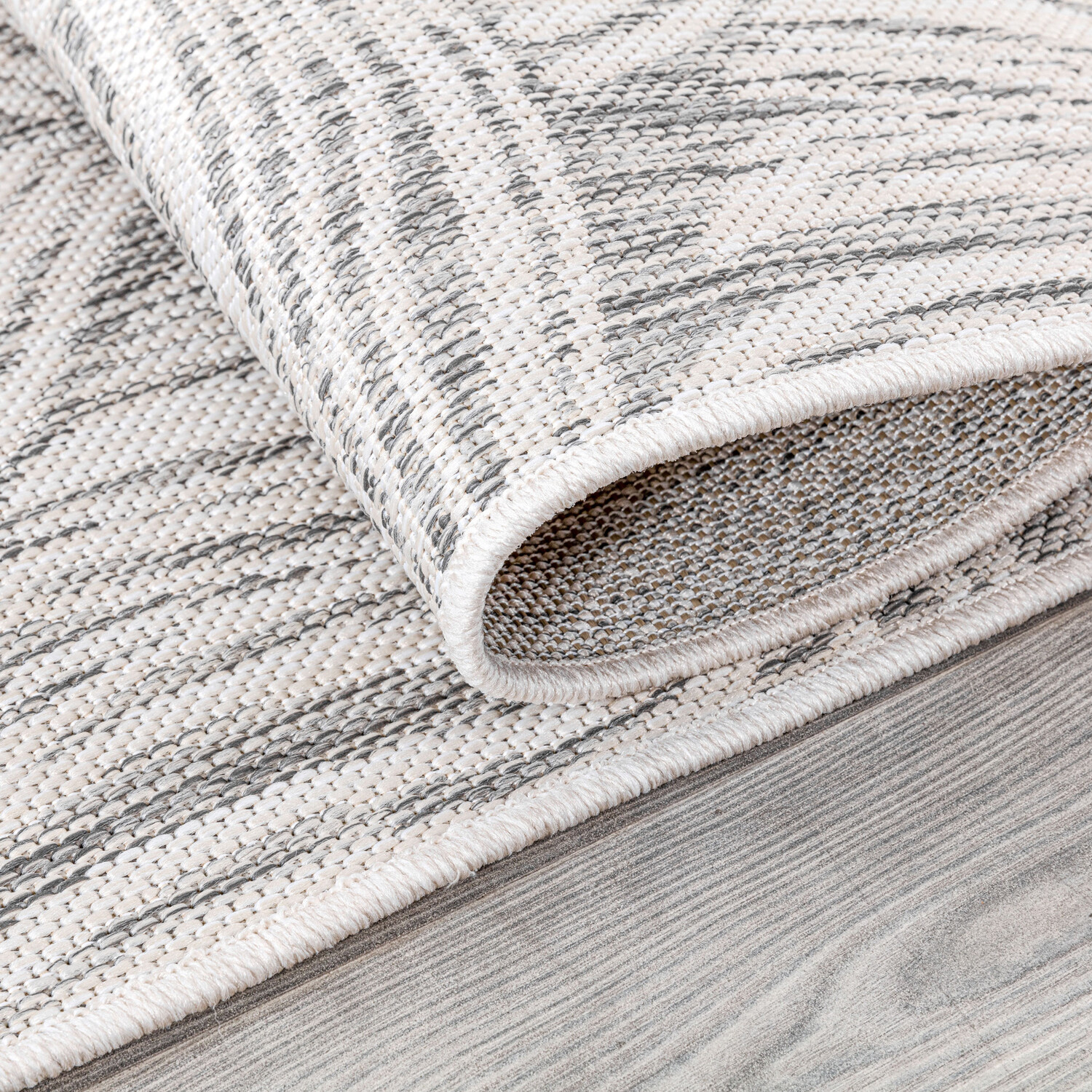 Rhode Island Palm Rug - Grey / 160cm Image 3