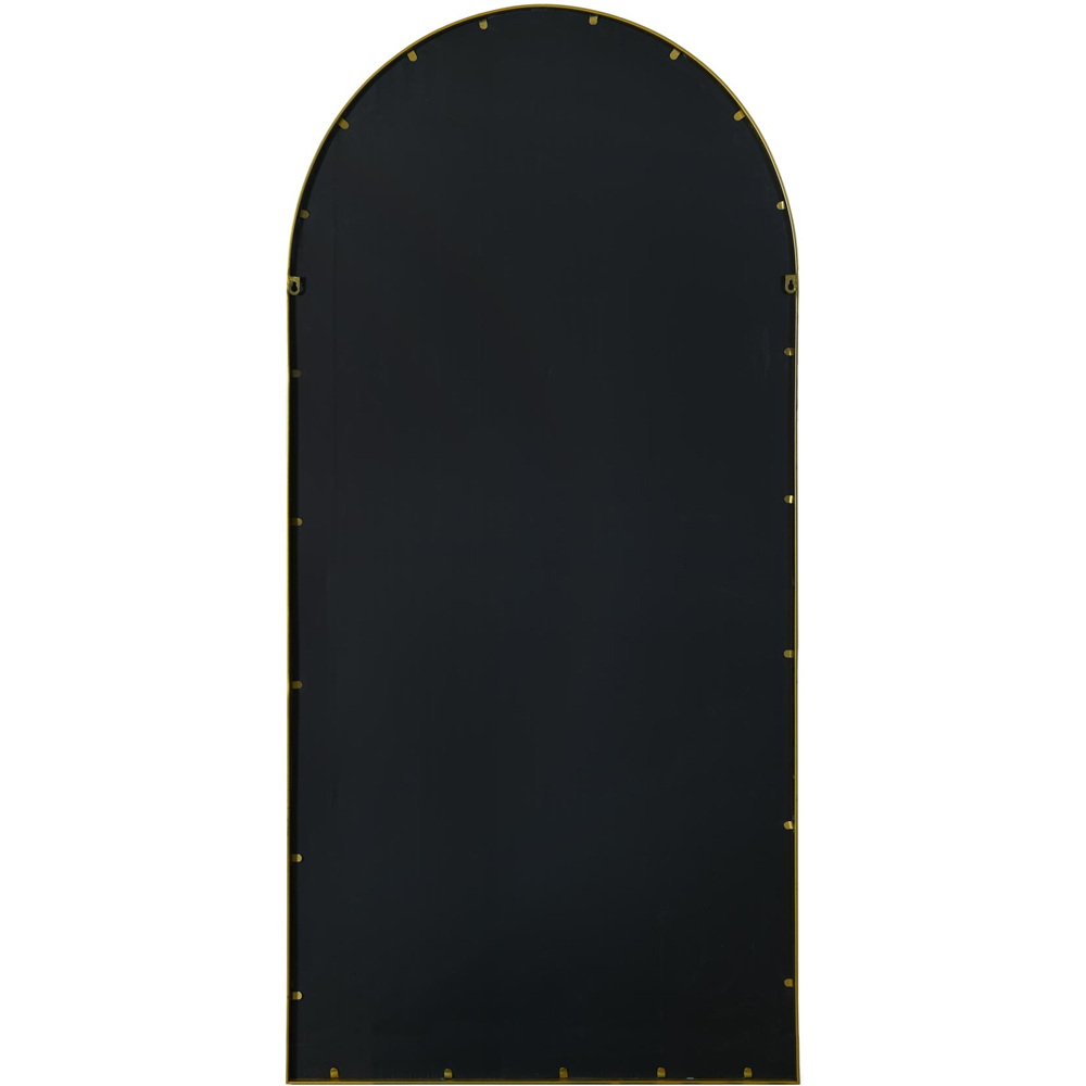 MirrorOutlet The Arcus Gold Framed Arched Leaner and Wall Garden Mirror 180 x 85cm Image 4