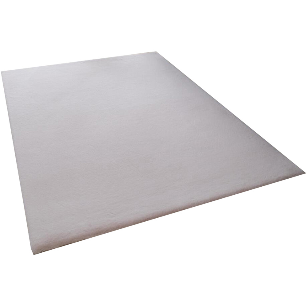 Petal Pink Lux Faux Rabbit Fur Rug Image 1