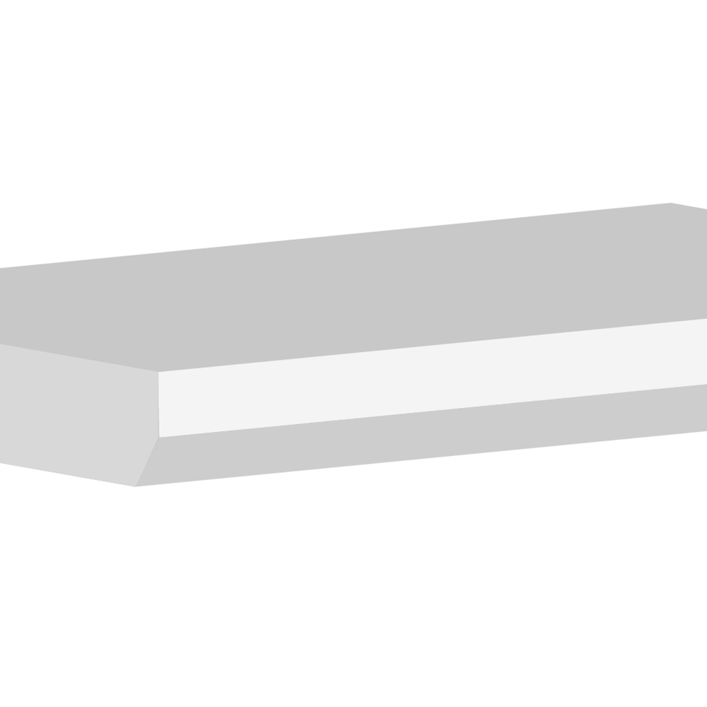 National Skirting White Bevelled Edge Primed Window Board 18mm 350 x 3040mm Image 3