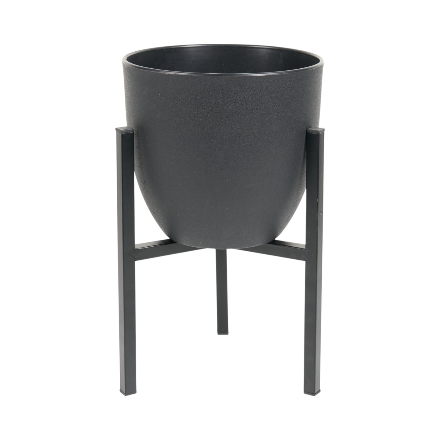 Planter on Stand Black Image 2