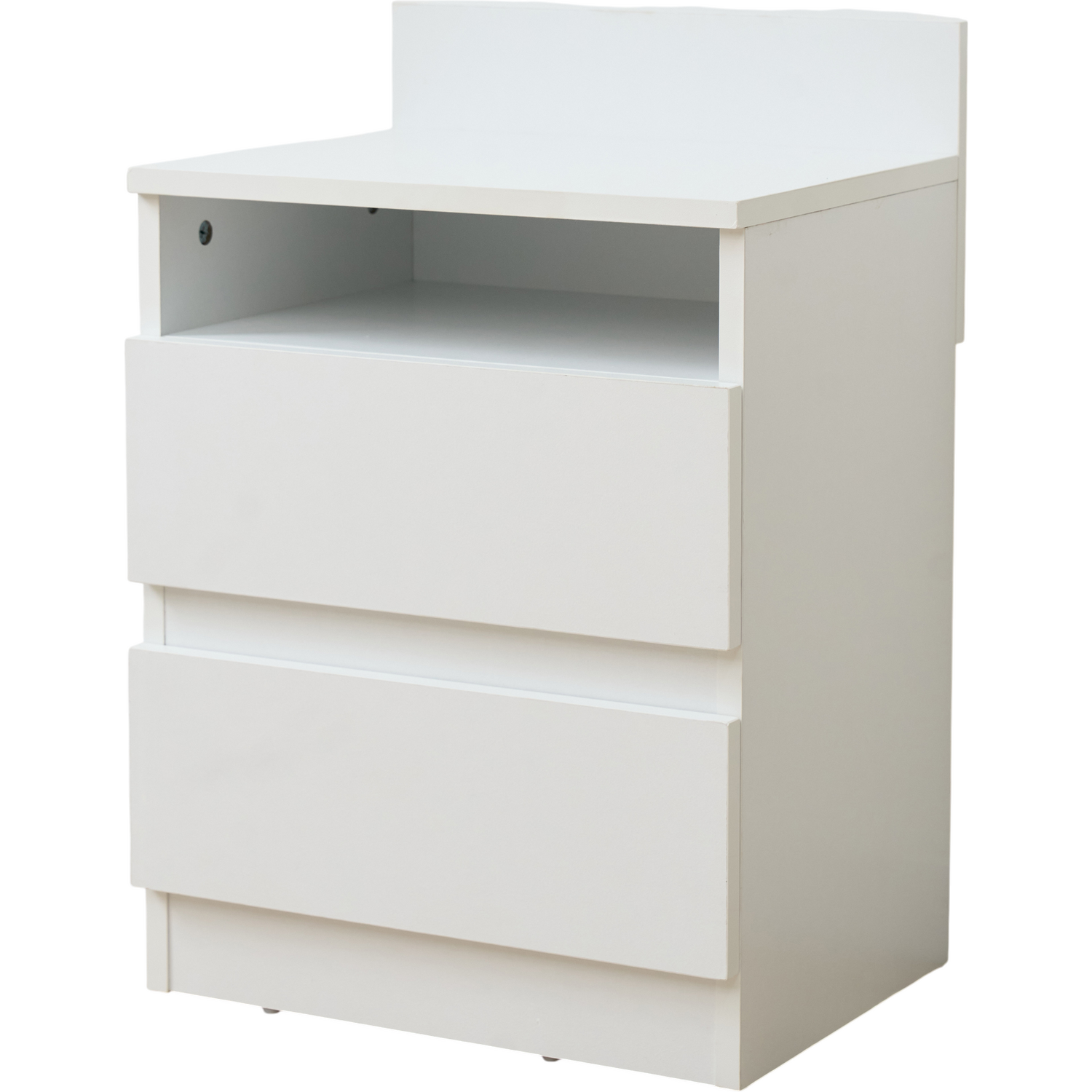 Luca Bedside Table White Image 5