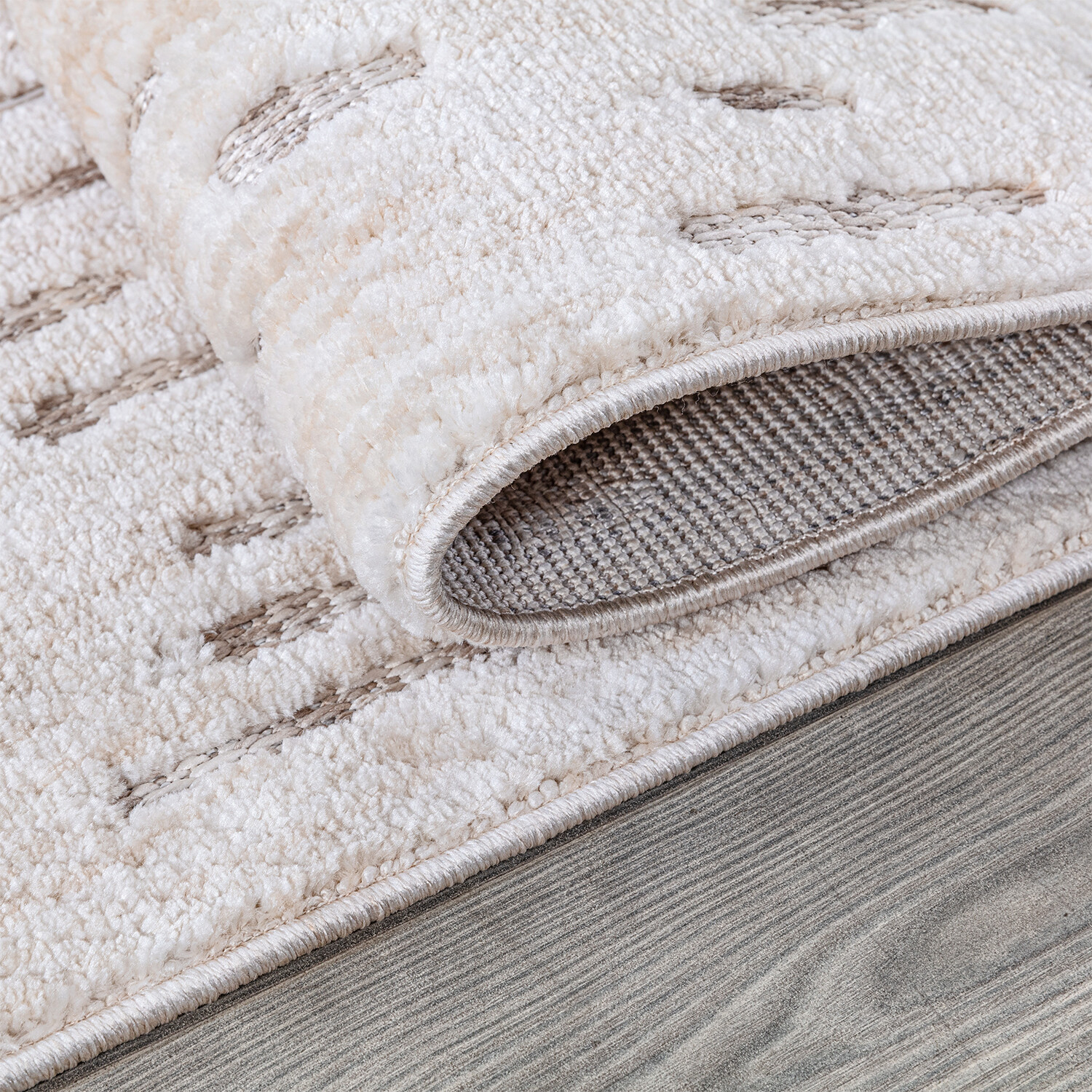 Broadway Cosy Rug - Neutral / 160cm Image 3