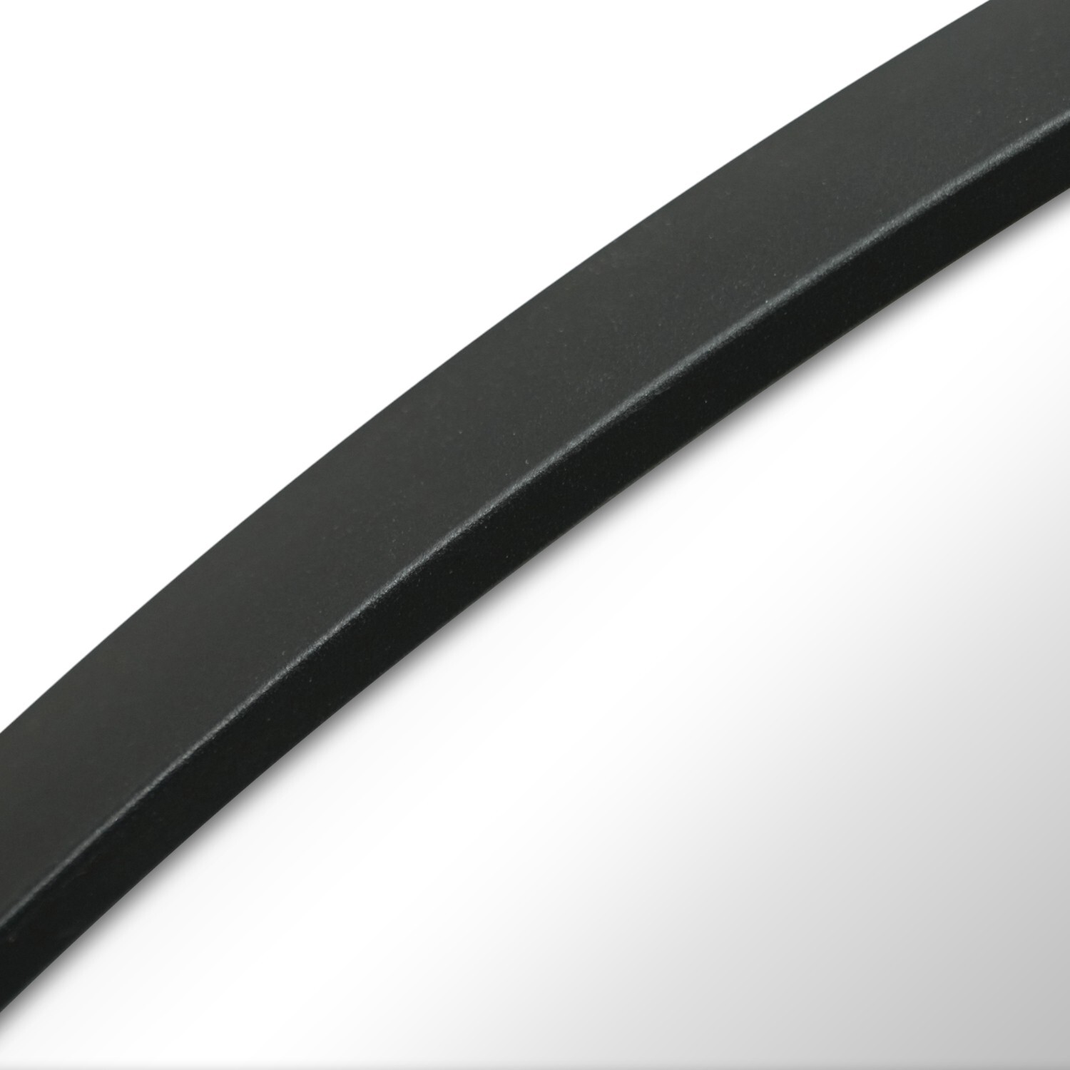 Round Metal Mirror Black 76cm Image 4