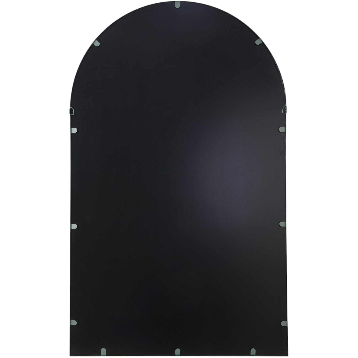 Wide Metal Arch Mirror Smokey Green Image 6