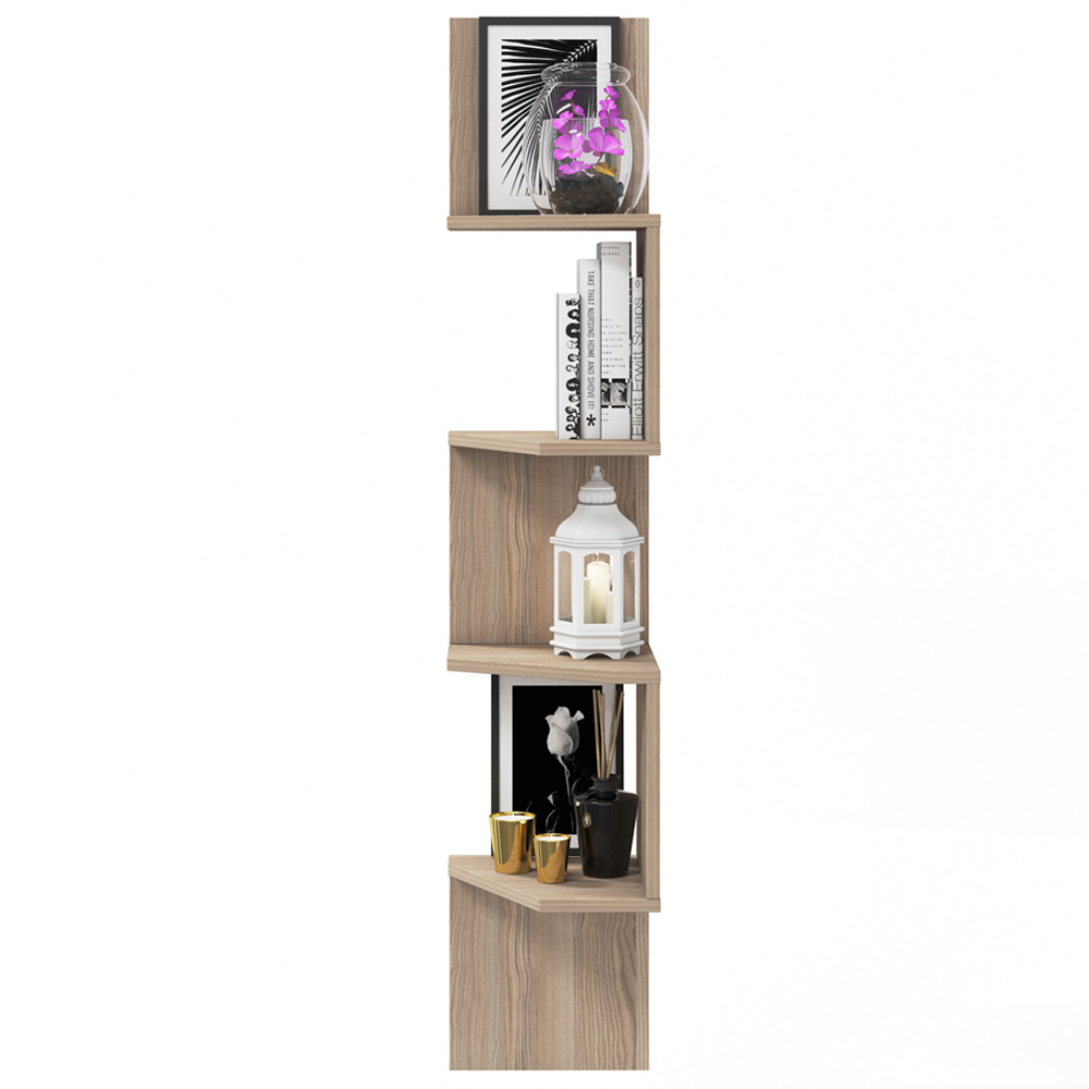 Decorotika Desaldo 4 Shelf Cordoba Corner Wall Mounted Shelving Unit Image 4