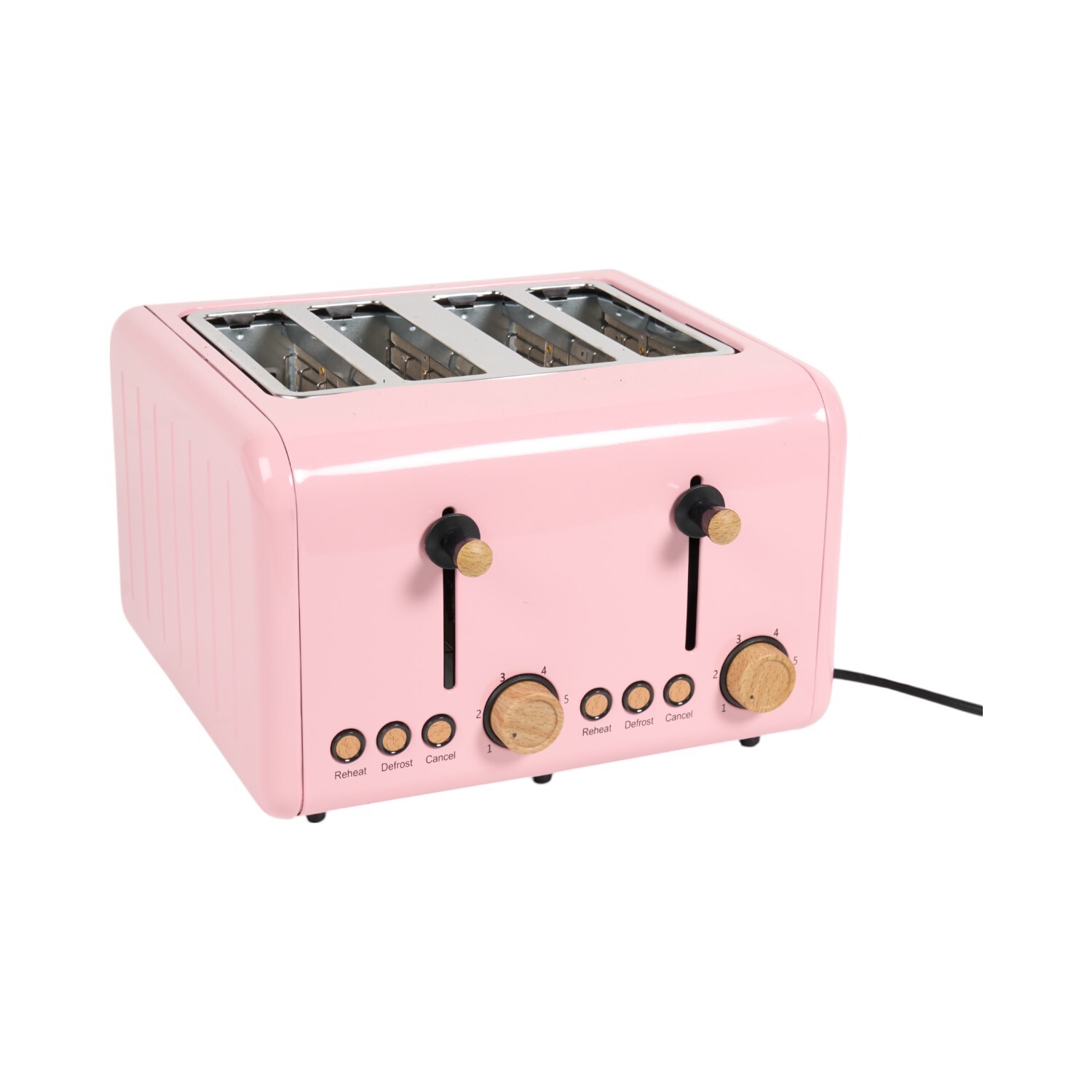 Sweet Dream 4 Slice Stainless Steel Toaster - Pink Image 5