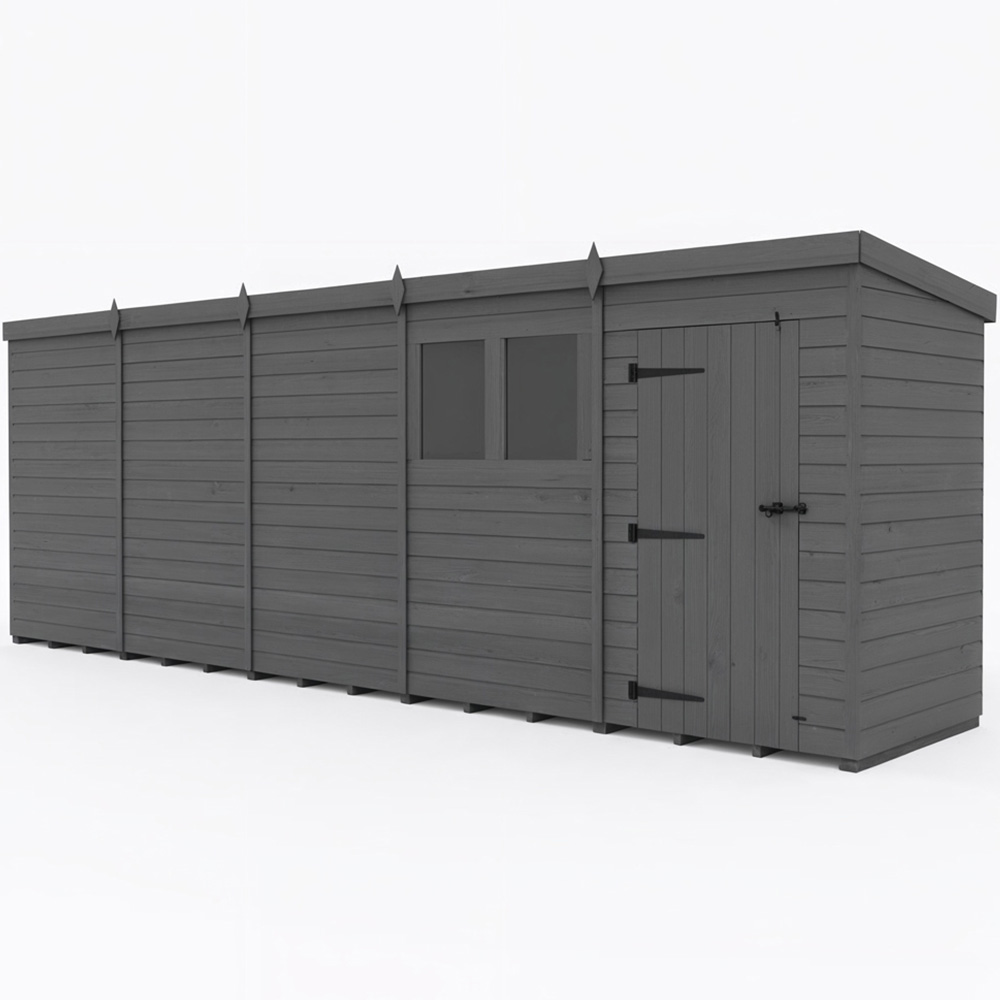 Foreverspaces 20 x 6ft Composite Board Pent Garden Shed Image 2
