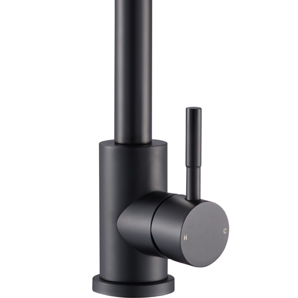 Reginox Nera MB Matt Black Single Lever Kitchen Tap Image 2