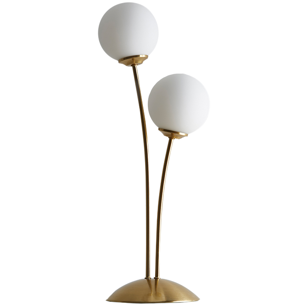 Kliving Mabel 2 Way Satin Brass Table Lamp Image 1