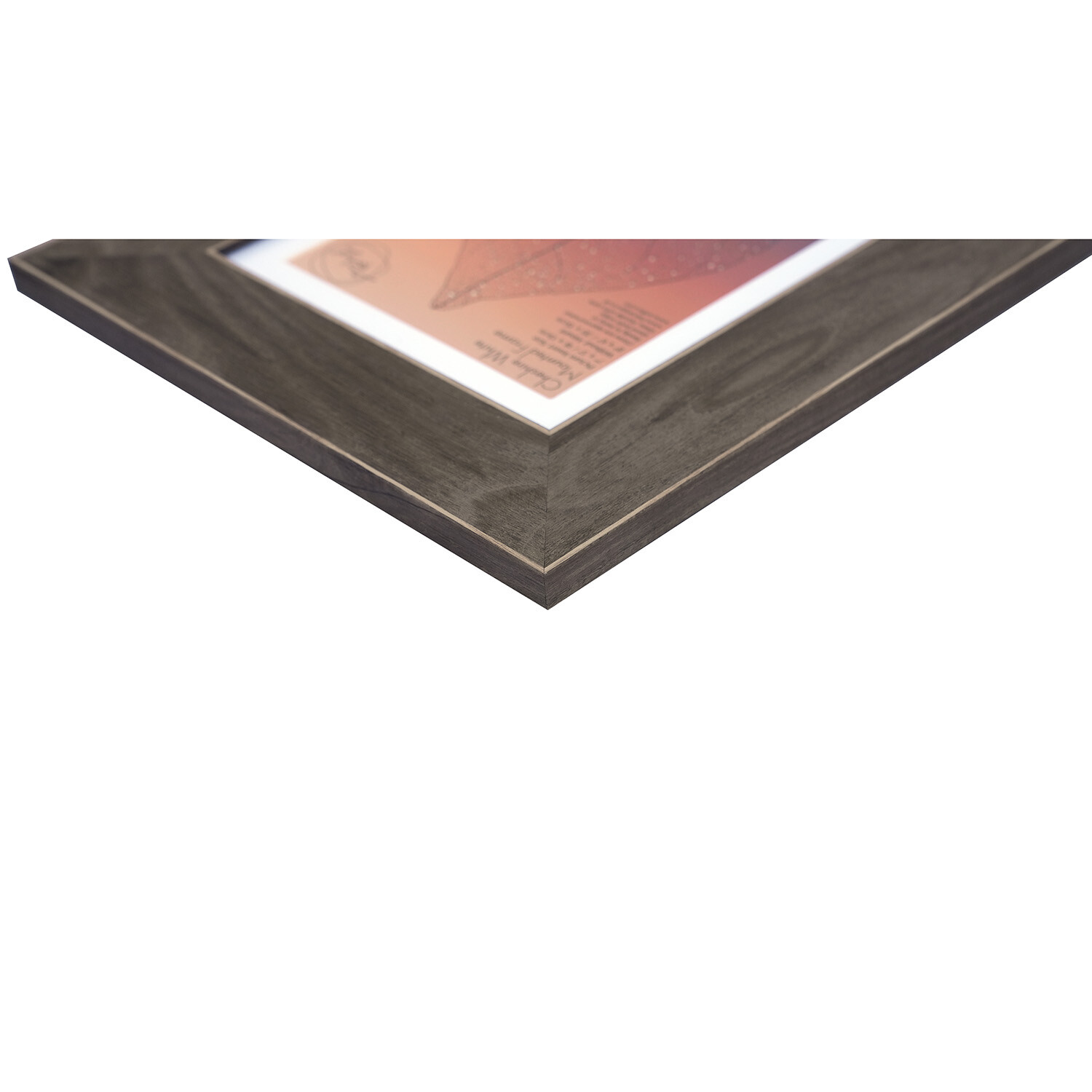 Cheshire White Mounted Frame - Brown / 7 x 5in Image 3