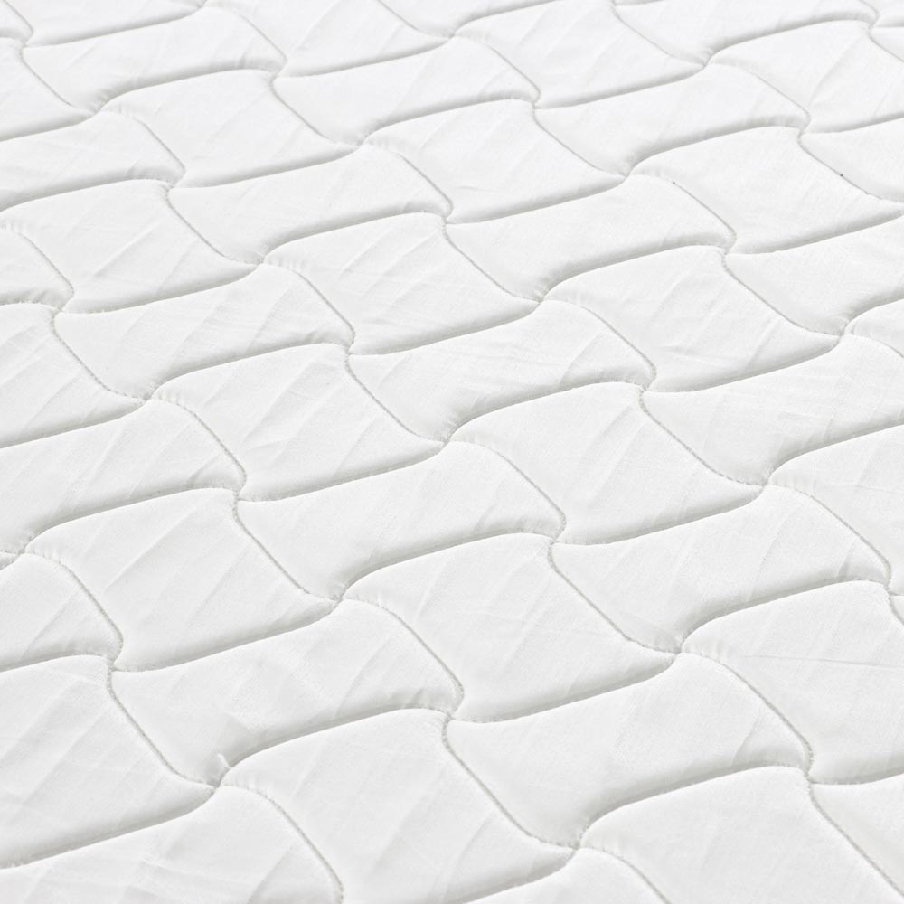 Home Source Orion Single White Quilted Medium Firm Bonnell Coil Mattress Image 4