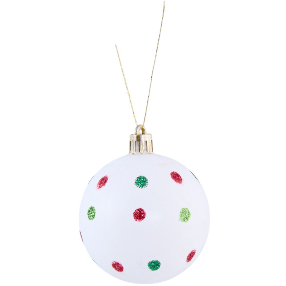 Pack of 12 Novelty Grumble BaublesGreen and Red Image 5