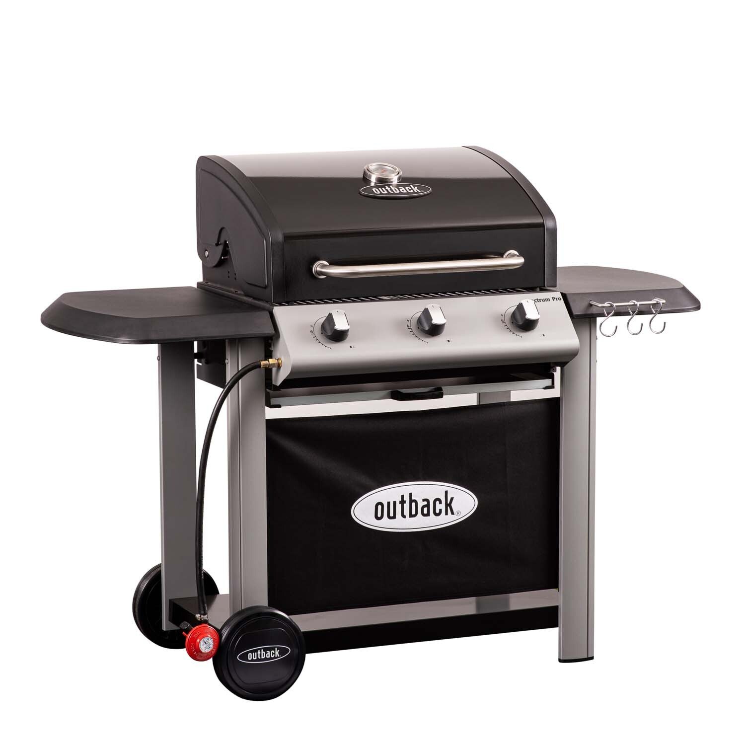 Outback Spectrum Pro 3 Burner Gas BBQ - Grey Image 1