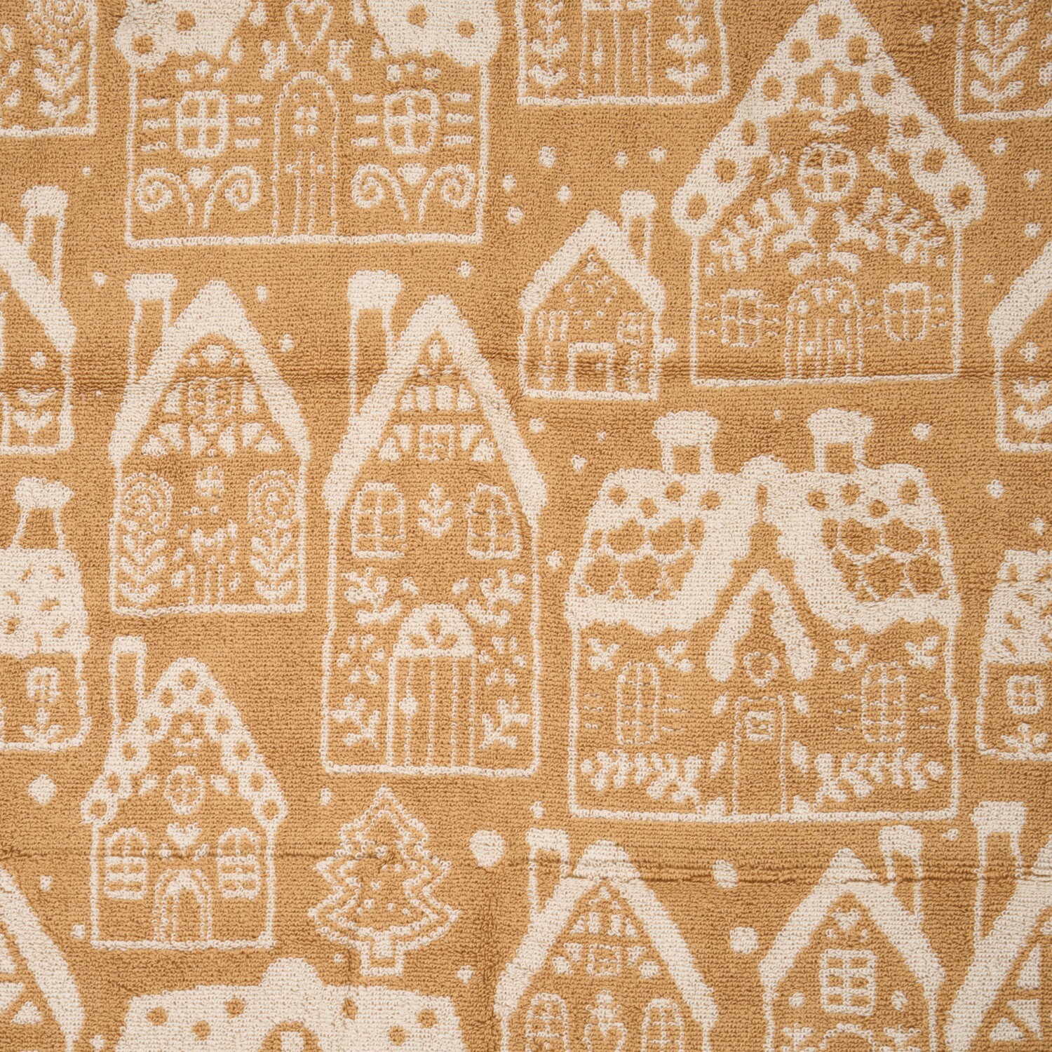 Gingerbread Houses Towel Brown 80cm Image 2