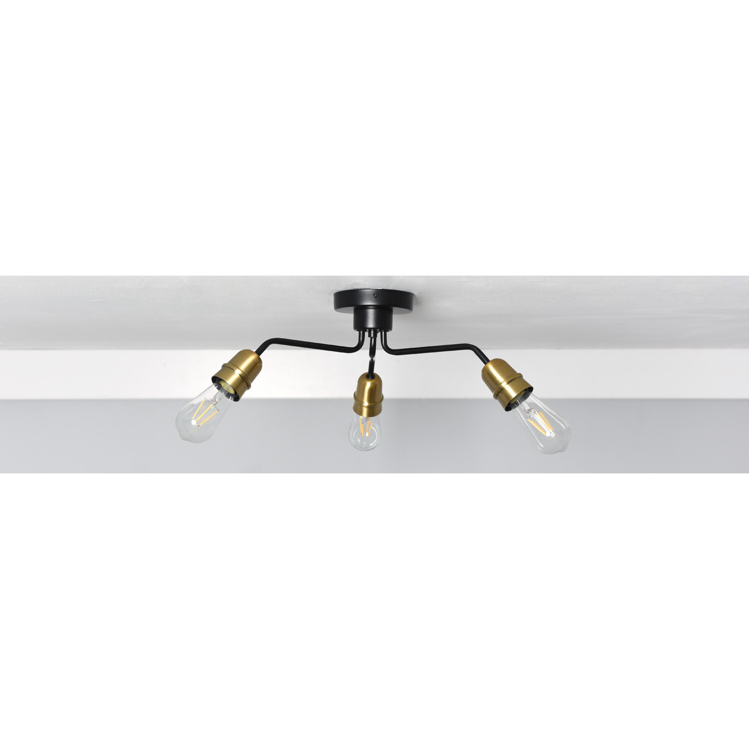 Remy 3 Light industrial Ceiling Light Image 6