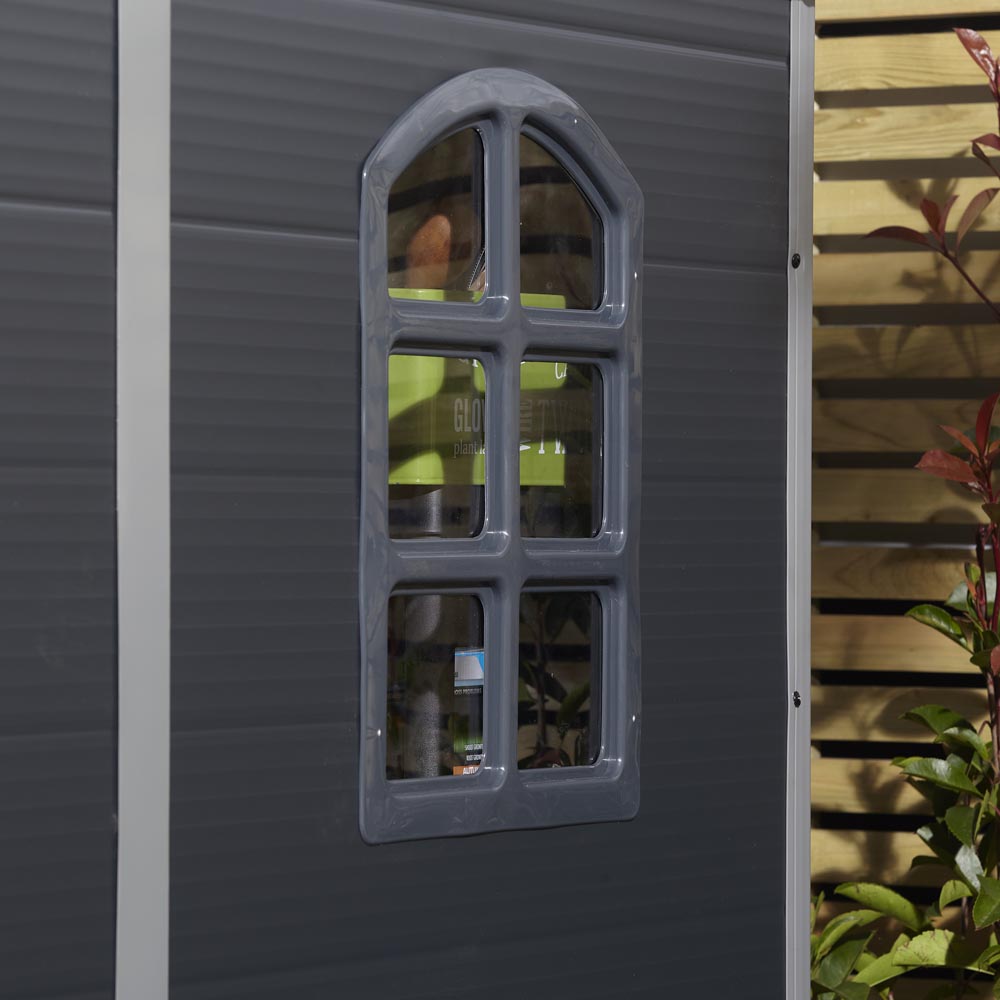 Airevale 4X6 Plastic Shed - Dark Grey Image 3