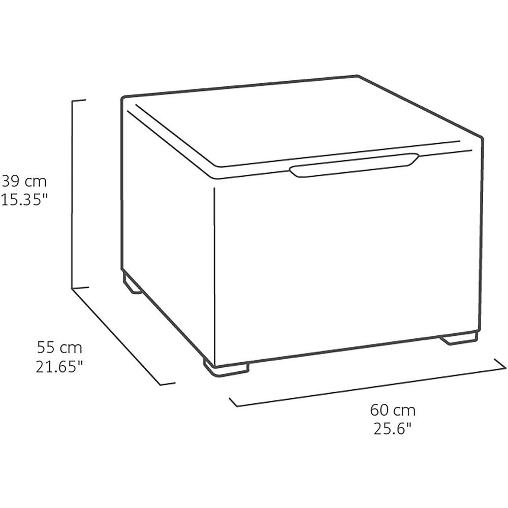 Keter Emma 4 Seater Graphite Garden Furniture Set Image 9