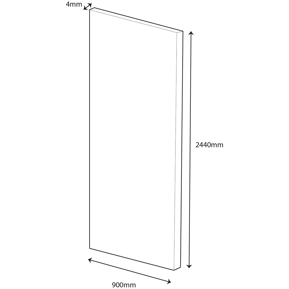 Wetwall Alloy Midnight Grey and Hadrian Green Double Sided Shower Wall Panel 900mm Image 6